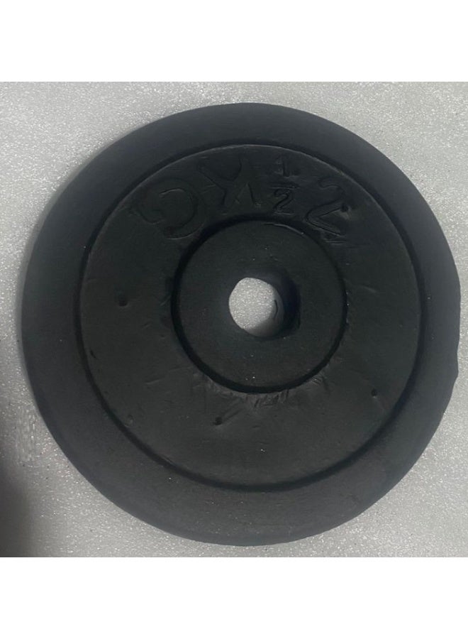 إليت طارات مطاط للدمبل وبارات رفع الاثقال وزن 2.5 كجم - قطعتين(فتحة 2.6 سم) - Image 3